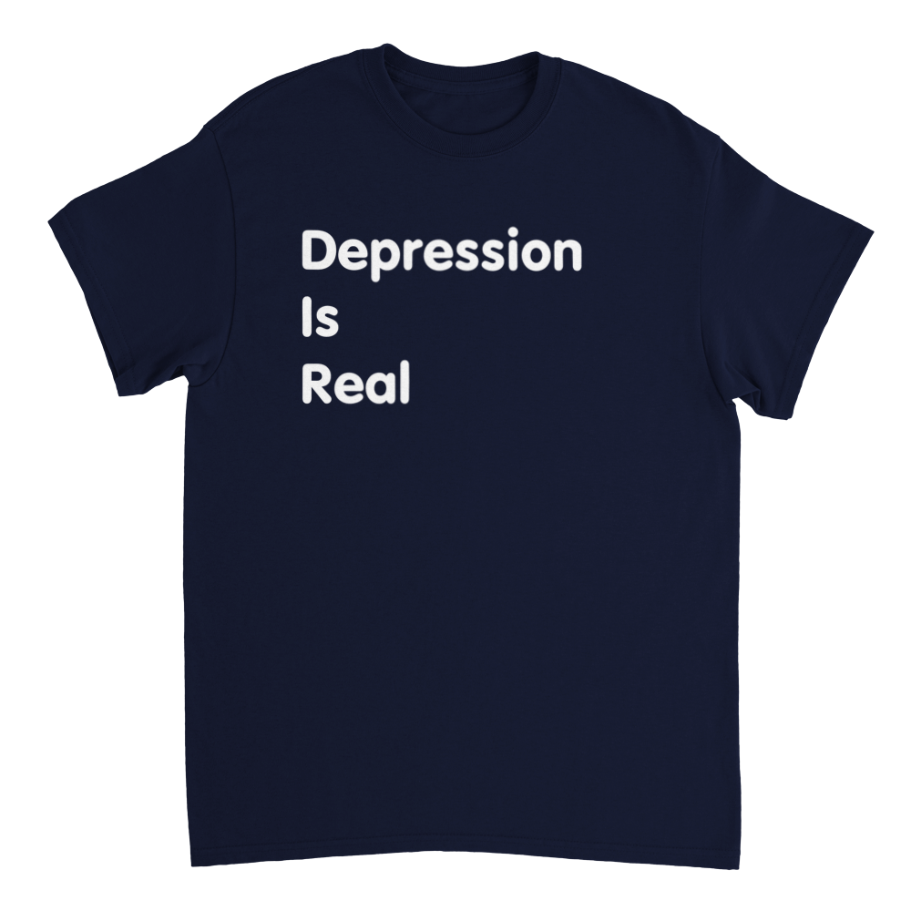 Depression is Real (Unisex Crewneck T-shirt)