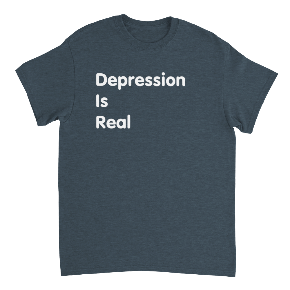 Depression is Real (Unisex Crewneck T-shirt)