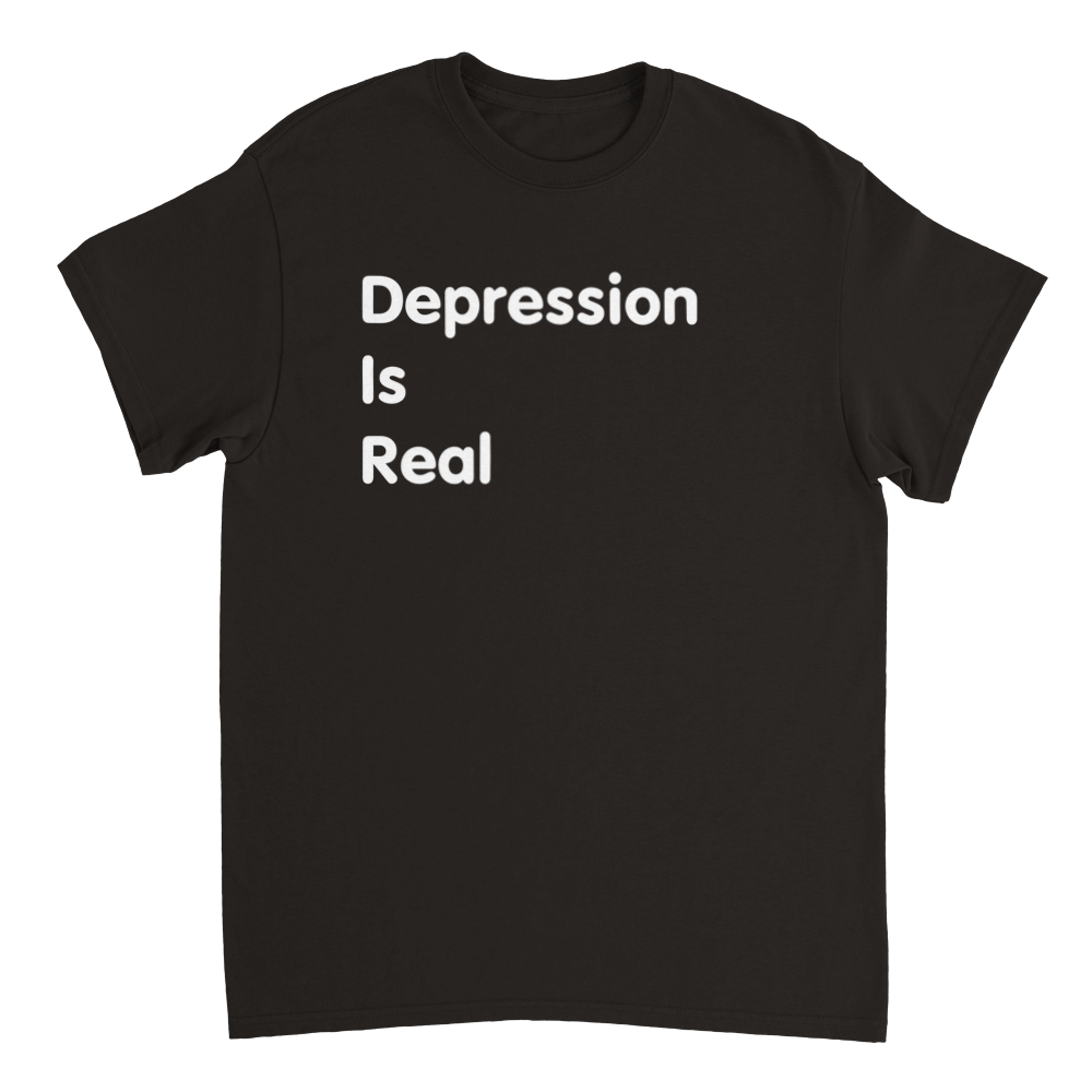 Depression is Real (Unisex Crewneck T-shirt)