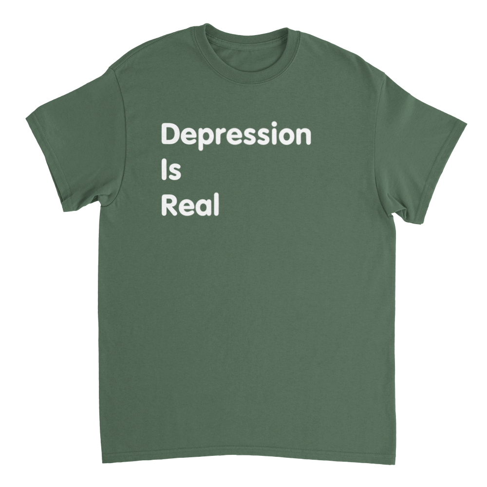 Depression is Real (Unisex Crewneck T-shirt)