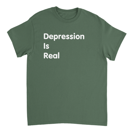 Depression is Real (Unisex Crewneck T-shirt)