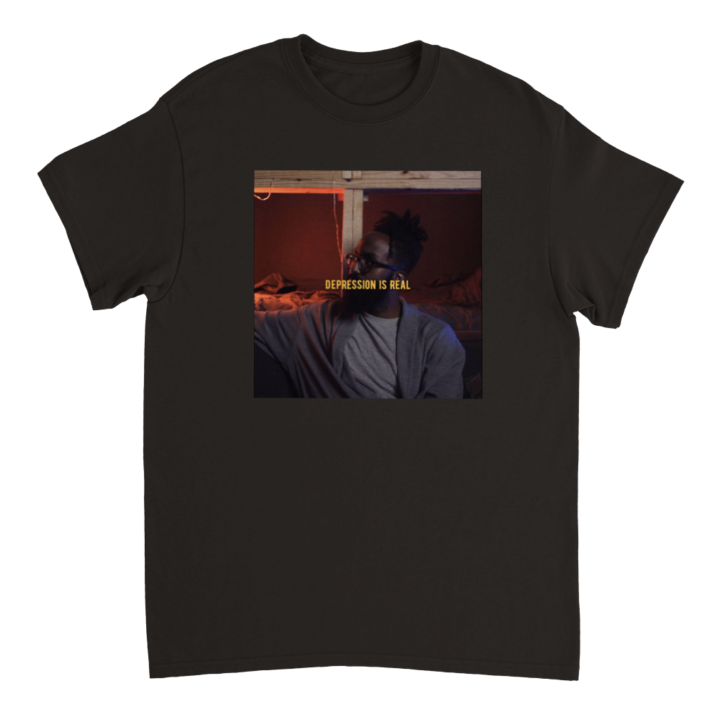 Depression is REAL (Album Cover) Heavyweight Unisex Crewneck T-shirt